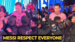 Look at how MESSI shows his RESPECT to everyone in tunnel  Football News Today