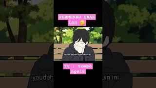 Kiss Scene #2 #shorts #anime #kartunremaja #kartunsekolah #animasilucusekolah #tombongelu