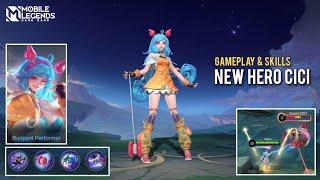 Preview New Hero Cici Mobile Legends  New Hero Fighter MLBB  New Advance Server Update