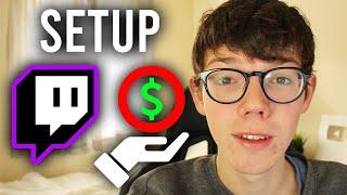 How To Set Up Donations On Twitch  Add Donation Button To Twitch