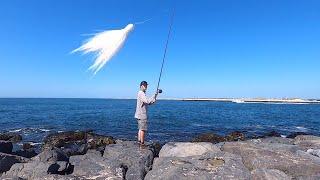 Fishing an inlet and jetty with Spro Power Bucktail Jigs