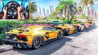 DUBAI BILLIONAIRE CRUISE - Forza Horizon 5 Steering Wheel + Shifter Gameplay