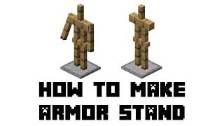 Minecraft How to Make Armor Stand