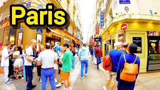 Paris France  Street Walk &Busy Tourism Walk July 8 2024