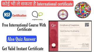 Free International English Course With Verified Certificate 2022