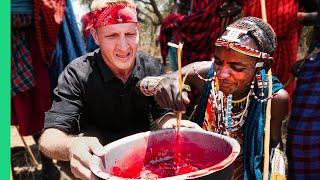 SHOCKING Tribal Food in Kenya Rarely Seen Food of the Maasai People