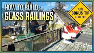 How to Build Glass Railings ️ Fallout 4 No Mods Shop Class
