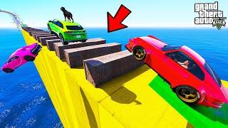 FRANKLIN TRIED IMPOSSIBLE CONTAINER MEGA RAMP JUMP PARKOUR CHALLENGE GTA 5  SHINCHAN and CHOP