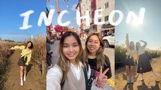Incheon & flower fields at Haneul Park  Korea travel vlogs
