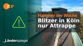 Blitzer in Köln nur Attrappe  Hammer der Woche vom 21.10.23  ZDF