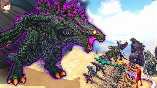 New Evolved Shin Godzilla VS Modded Dinosaurs & Kaiju  ARK Mod Battle