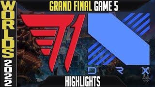 T1 vs DRX Highlights Game 5  Worlds 2022 GRAND FINAL  T1 vs DRX G5