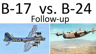 B-17 vs. B-24 Why B-24s were sent to easier targets vulnerability and unit cost - follow-up video