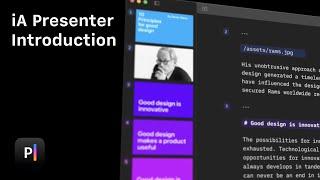 iA Presenter Introduction