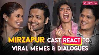 Mirzapur Season 3 Cast React to VIRAL Memes & Dialogues  Ali Fazal Vijay Varma Rasika  Pinkvilla