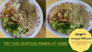 AN IDEA OF HOW TO COOK SEAFOOD RAMEN AT HOME @mommyla M.Oonishi