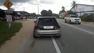 Satria evo 3 4wd on street road test Malaysia #BoostOn #Awd