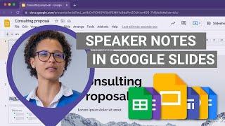 How to use Speaker Notes in Google Slides