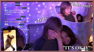 Miyoung gets EMOTIONAL and Valkyrae cheers her up after telling chat Puppy had to move