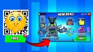 FREE SKIN AND GİFTS QR CODE  MEGA BOX & POWER MEAL OPEN  BRAWL STARS NEW UPDATE