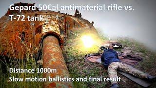 Gepard 50Cal antimaterial rifle vs.T-54 tank