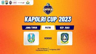 JAWA TIMUR vs KEPULAUAN RIAU Putri KAPOLRI CUP 2023 VOLLEYBALL TOURNAMENT WILAYAH TIMUR