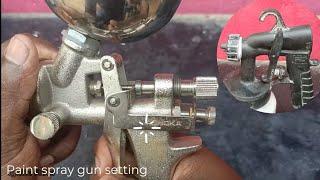 paint spray gun setting for car and bike painting  spray gun adjustment  tamil  Ignite Moto 