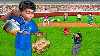 Chai Wala Cricket Fan Wearing Cricket Dress Tea Seller Hindi Kahaniya Hindi Stories Moral Stories