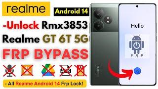 -Unlock Realme GT 6T 5G FRP Bypass Without PC -Realme Rmx3853 Frp Google Account -Android 14 Lock