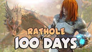 ARK 100 Days Solo From Scratch In A Rathole
