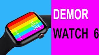 2020 New Smart Watch DEMOR WATCH 6 Unboxing Reivew IWO W26 44mm 1.75 inch vs Apple Watch 5 Android 6