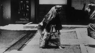 Acteurs japonais. Exercice de la perruque 1897 Constant Girel