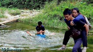 FULL VIDEO The girl living in the forest was injured and was rescued by the boy.