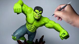 Hulk Sculpture Clay Timelapse ｜ Kays Clay  #shorts