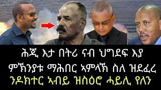 መልእኽቲ ኣሎኒ ዶክተር ኣብይ ኣምላኽ ንዓመጸኛታት መራሕቲ መስመሮም ከትሕዞም ዘተስኦ በትሪ ናይ እግዚኣብሄር እዩ 