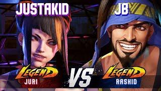 SF6 ▰ JUSTAKID Juri vs JB Rashid ▰ High Level Gameplay