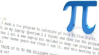 He Calculated Pi To A Billion Digits For 7 Years But Something Went Wrong - Bash.org Adventures