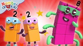 Octonaughty and the Terrible Twos  Numberblocks Trouble 1 hour Compilation of Learn to Count