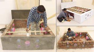 40 Year Old Man Making UNBREAKBLE BED - Cement Bed Idea  Cement Craft