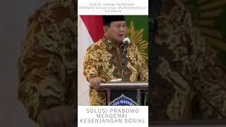 CARA PRABOWO MENGATASI KESENJANGAN SOSIAL #short