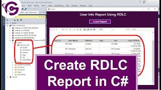 Create RDLC Report in C# with SQL Step By Step  ProgrammingGeek