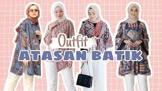 Ootd atasan batik wanita terbaru #inspirasioutfit #batik #ootdbatik