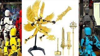 GOLDEN WING ANGEL  DUMMY 13 REVIEW  #t13   DUMMY 13 ASSEMBLY  ACTION FIGURE