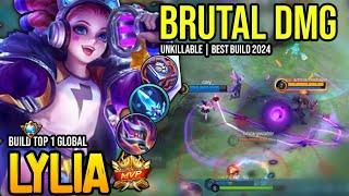 LYLIA BEST BUILD 2024  BUILD TOP GLOBAL LYLIA GAMEPLAY  MOBILE LEGENDS