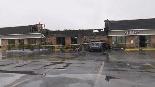 Man dies and woman severely burned in fire at Carmel strip mall cause still undetermined