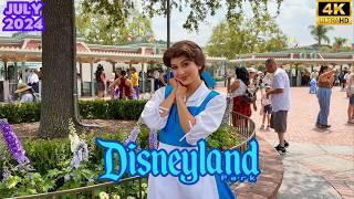 Disneyland Walkthrough- Summer Afternoon at the Disneyland Resort July 2024 4K