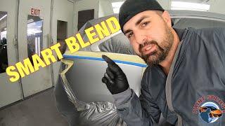 Car Painting HOW TO Blend Basecoat and Clearcoat