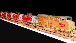 Recyclable Materials  How to Make a Coca Cola Tanker Train at Home From Soda Cans