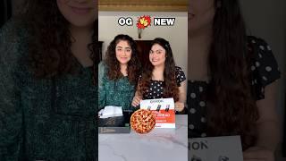 OG vs. NEW Pizza Style Pizza Korean Pizza review #thakursisters #foodchallenge #shorts