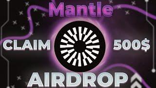 NEW CRYPTO AIRDROP CLAIM 500 MANTLE TOKEN INVEST PROJECT 2024